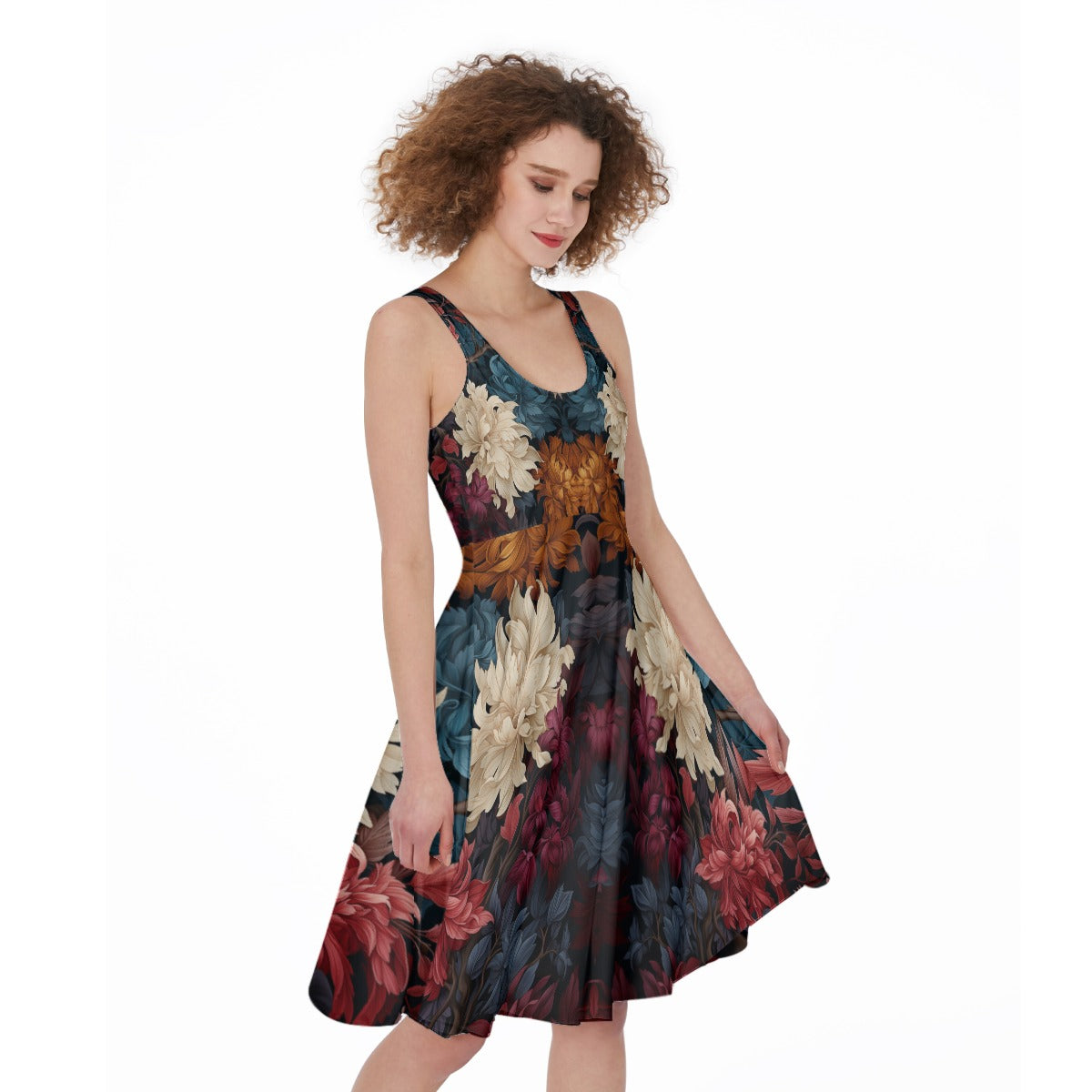 Autumn Ember - Women's Sleeveless Dress