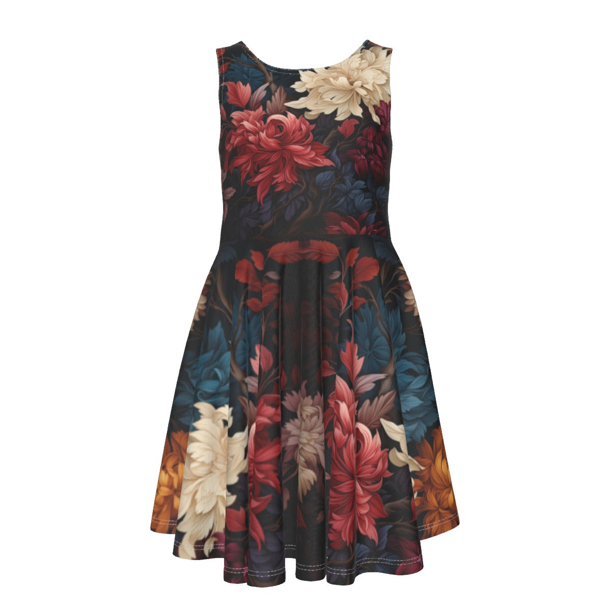 Autumn Ember - Girl's Sleeveless Vest Dress